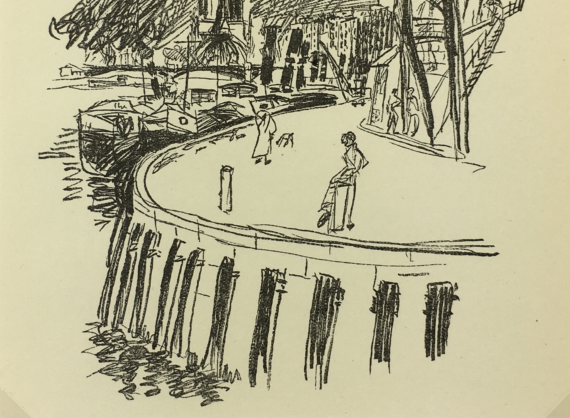 Paris Print - Notre Dame, P. Berger, 1951