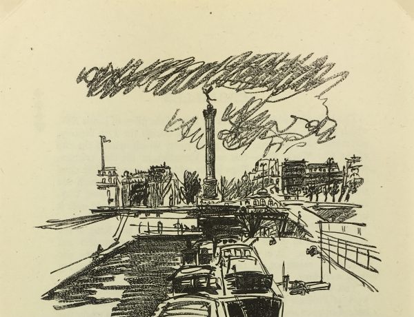 Paris Print - Place de la Bastille, P. Berger, 1951