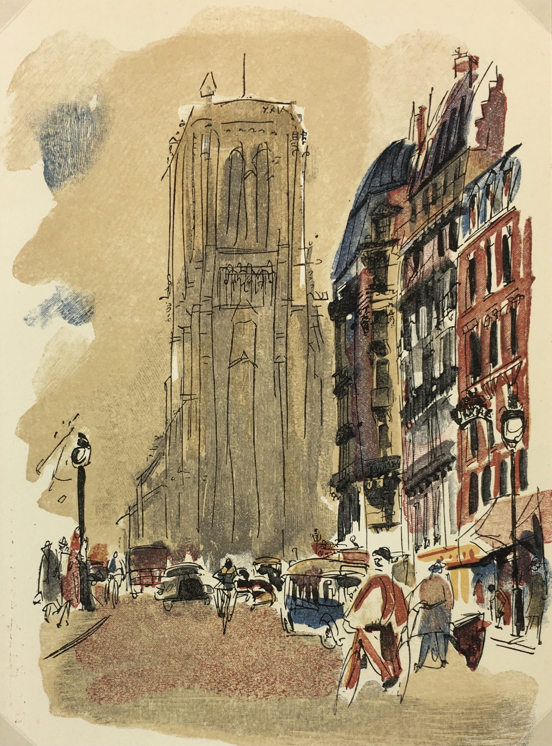 Paris Print - Notre-Dame, P. Berger, 1951
