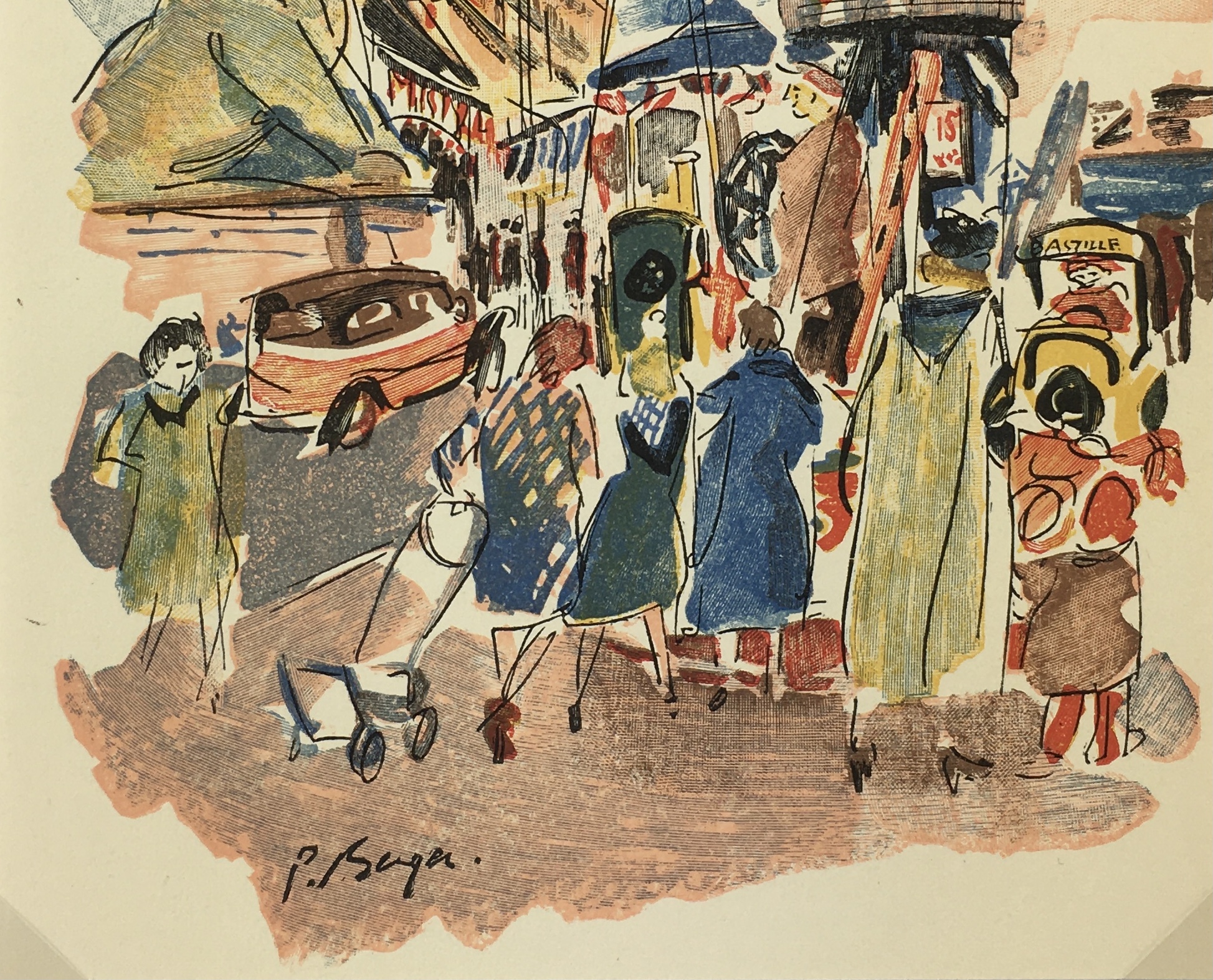 Paris Print - Denfert-Rochereau, P. Berger, 1951
