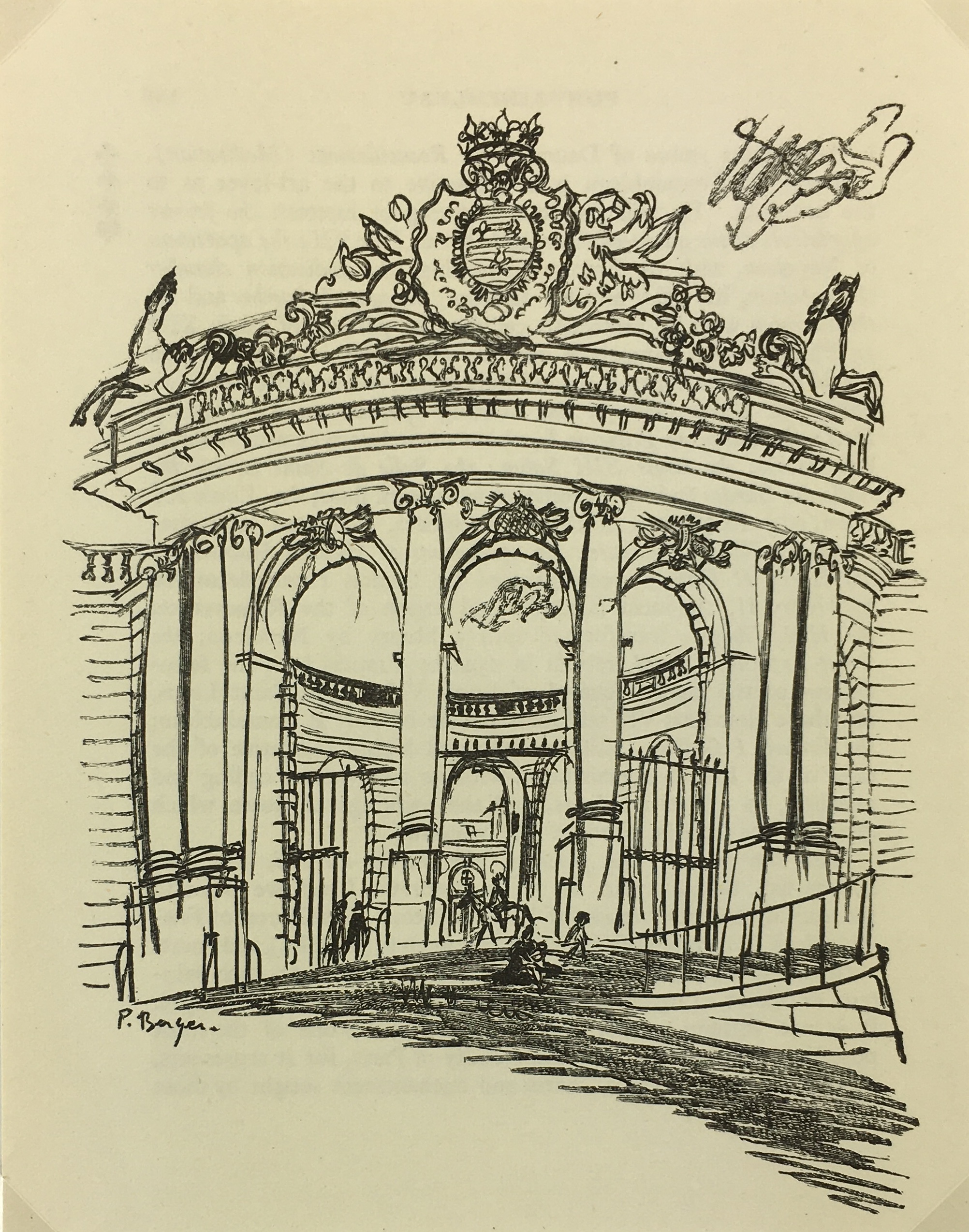 Paris Print - Chantilly, P. Berger, 1951