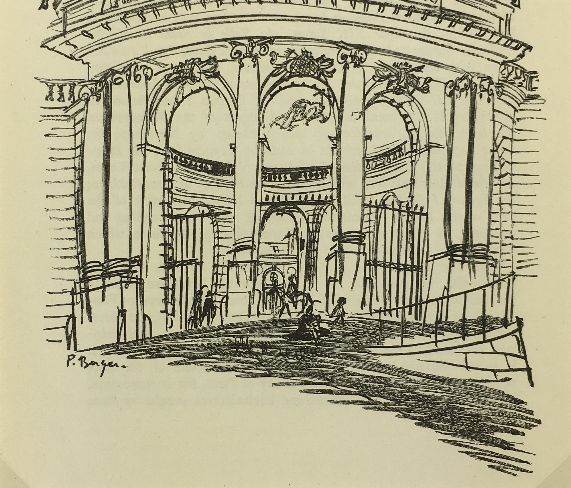 Paris Print - Chantilly, P. Berger, 1951