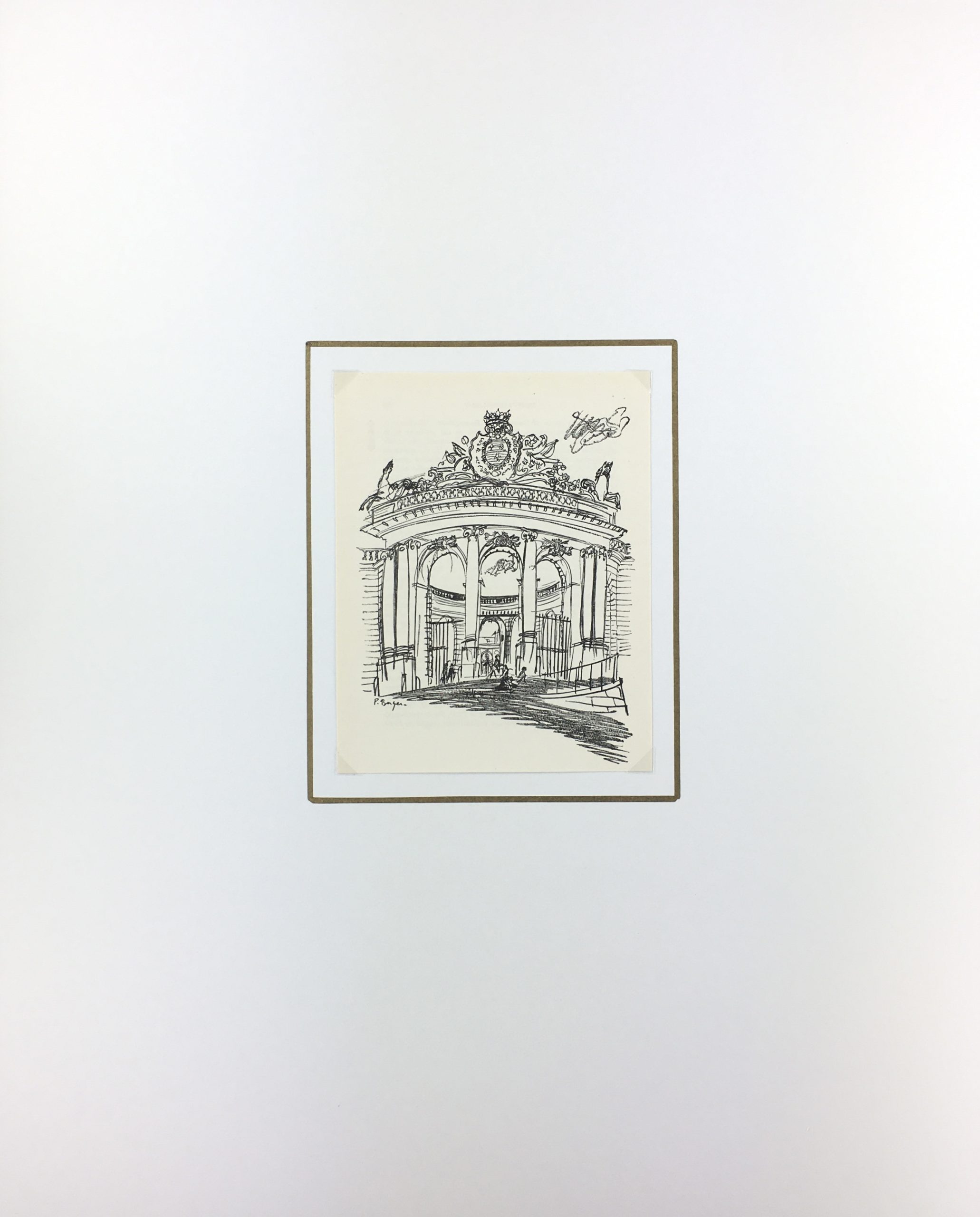 Paris Print - Chantilly, P. Berger, 1951