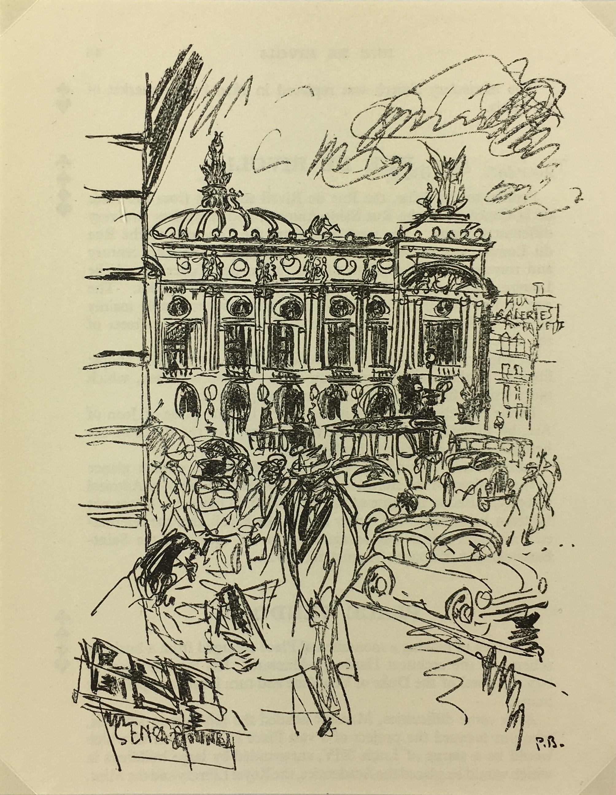 Paris Print - L'Opera, P. Berger, 1951