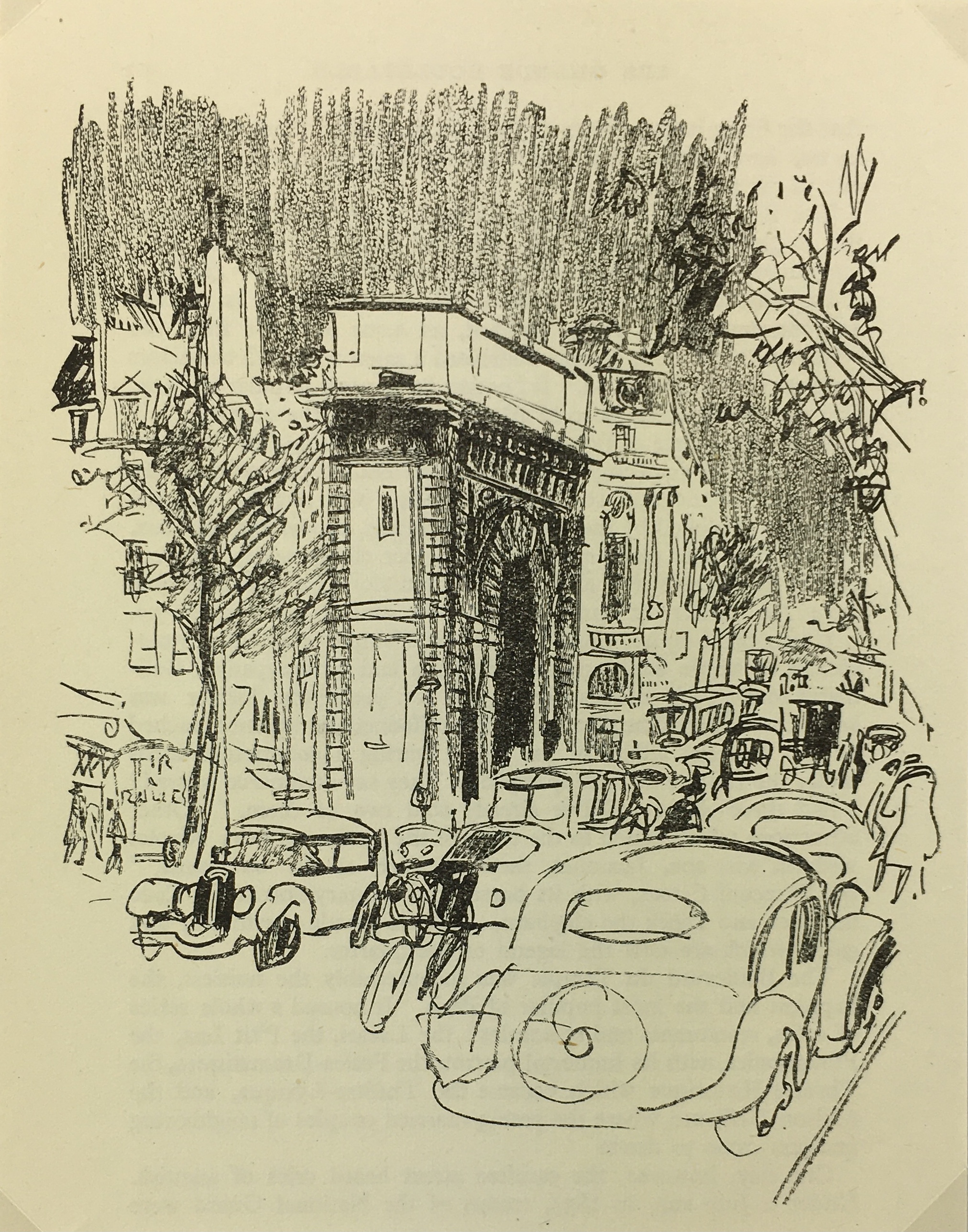 Paris Print - Porte Saint-Martin, P. Berger, 1951