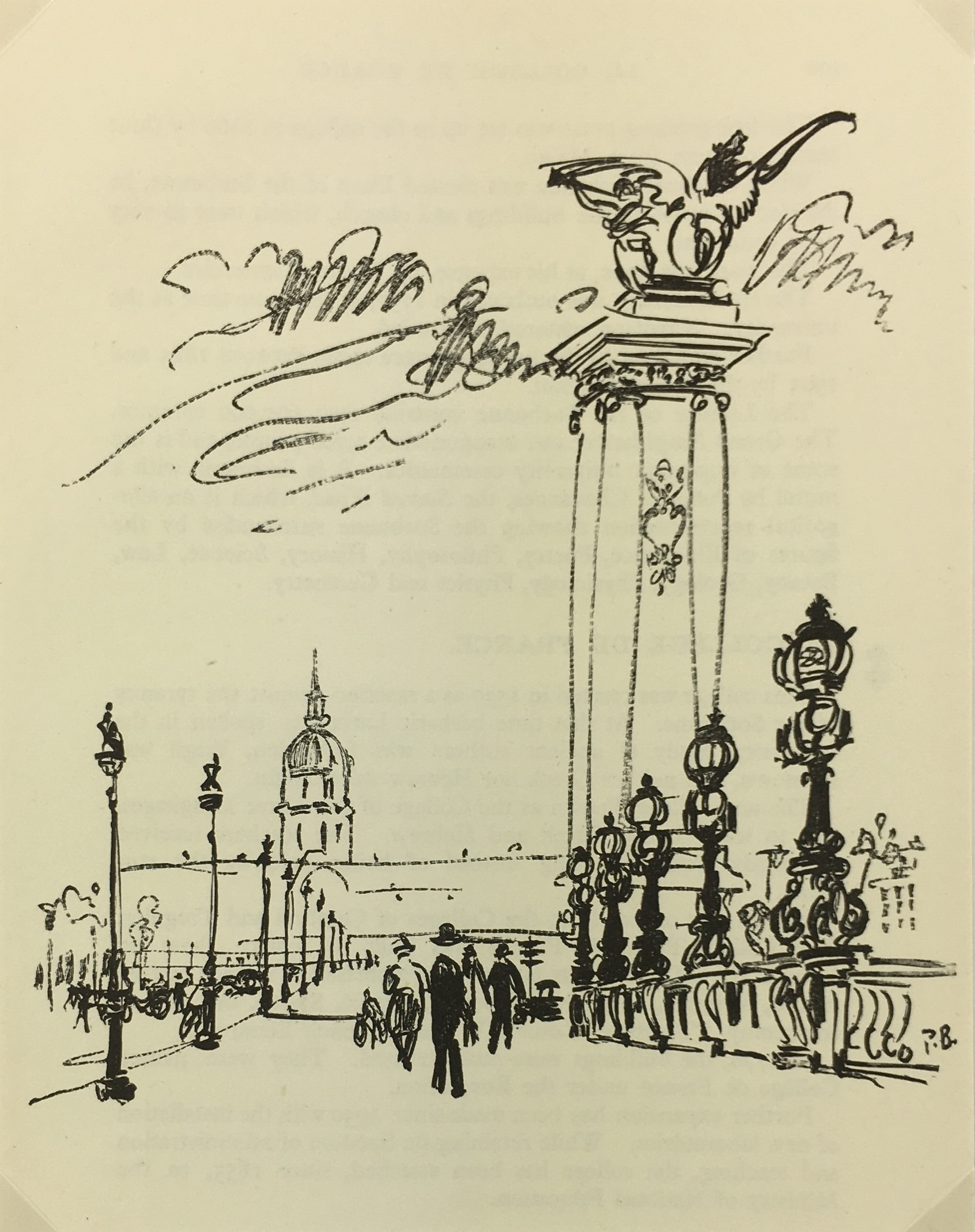 Paris Print - Pont Alexandre III, P. Berger, 1951