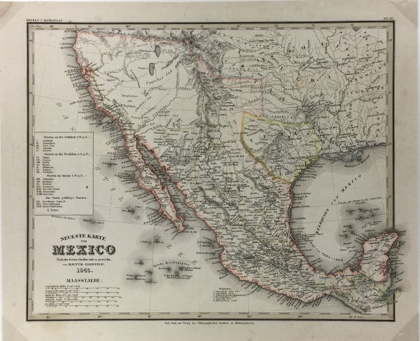 Texas Republic Map - Texas Republic, Redefeld/Meyer, 1845