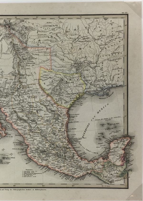 Texas Republic Map - Texas Republic, Redefeld/Meyer, 1845