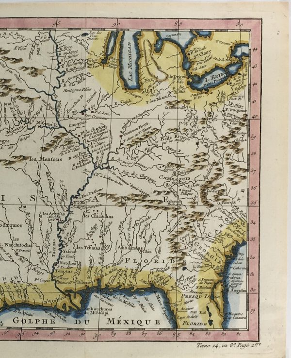 Texas Republic Map - Pre-Republic Texas, Bellin, 1752