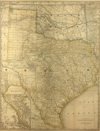 Texas Map - Texas Map, Rand McNally, 1878