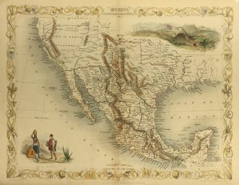 Texas Republic Map - Texas Republic, John Tallis, c.1850