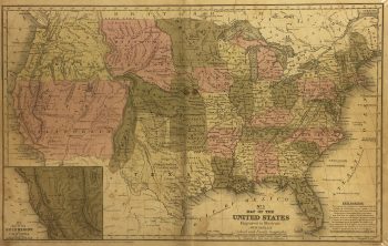 Texas Republic Map - Texas Republic, Cowperthwait & Co., 1849