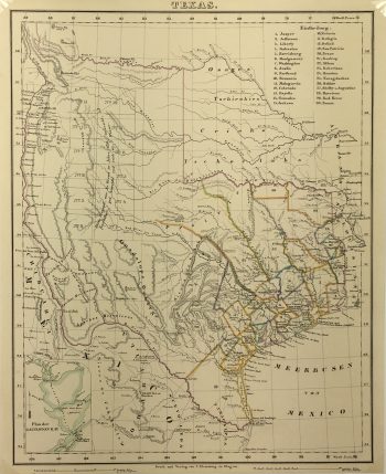 Texas Republic Map - Texas Republic, C. Flemming, 1846