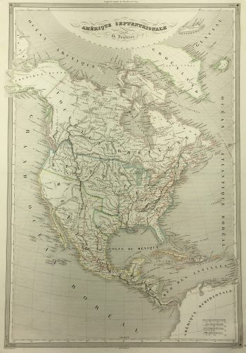 Texas Republic Map - Texas Republic, Duvotenay, 1850