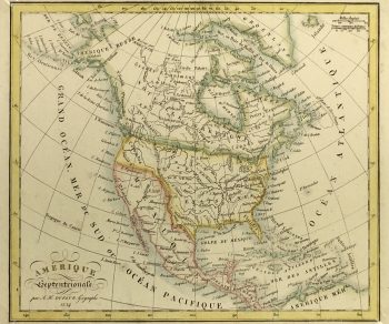 Texas Republic Map - TX Pre-Republic, A.H. Dufour, 1834